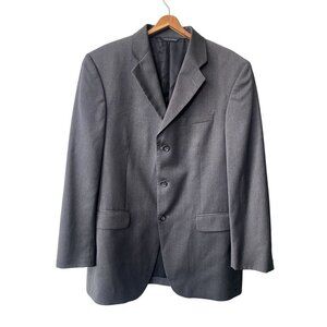 Banana Republic Mens 42R 100% Wool Three Button‎ Gray Sport Coat Jacket